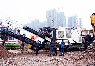 河南建筑垃圾破碎現場